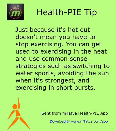 tips for summer,exercise
