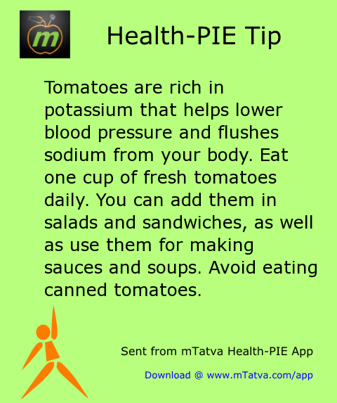tomato,high blood pressure,healthy food habits,potassium